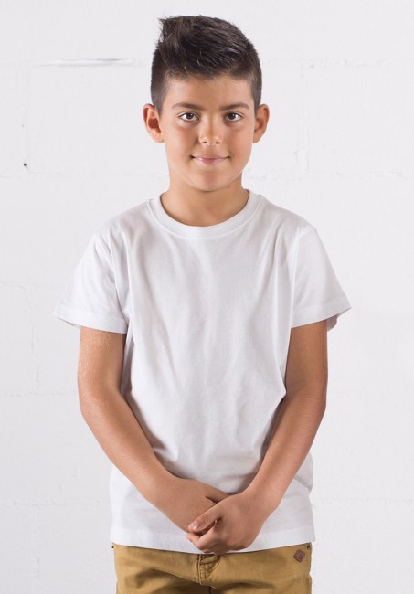 Magliette bambino bianche Evolution