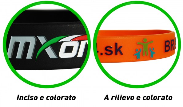Braccialetto inciso e colorato