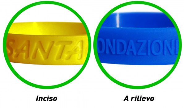 Braccialetto inciso o a rilievo
