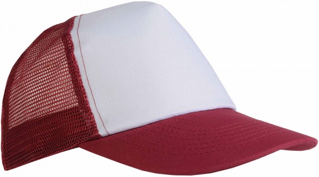 Cappellino Polo Sud con posteriore a rete bordeaux