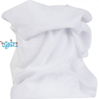 Fascia scalda collo tubolare bianco