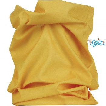 Fascia scalda collo tubolare giallo
