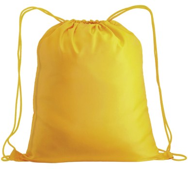 Sacca a zaino in nylon giallo